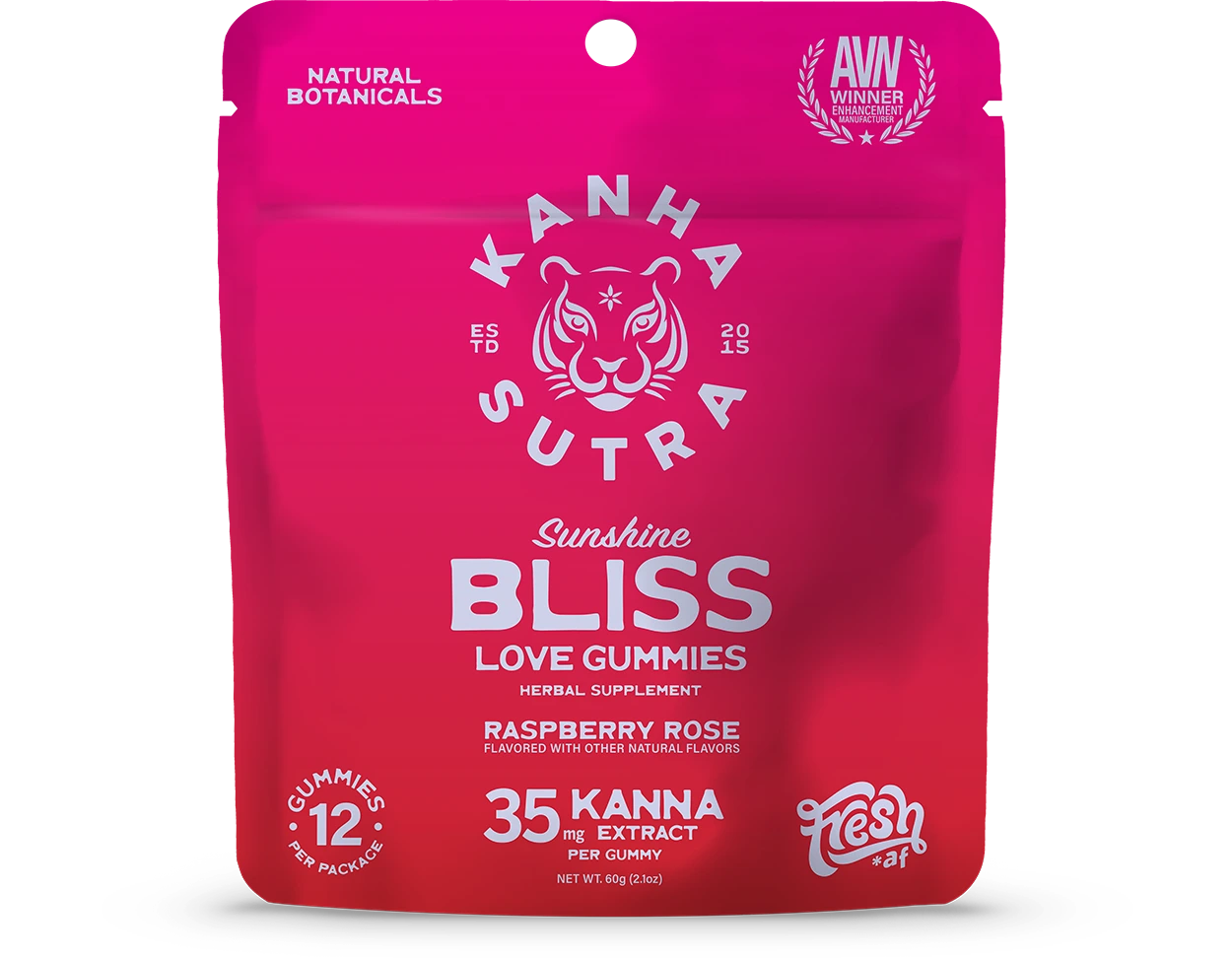 KANHA Sunshine Bliss Love Gummies 12-Pack packaging